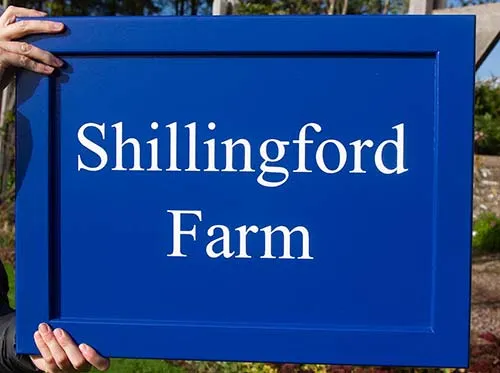 image title here Paint Sign with Frame
