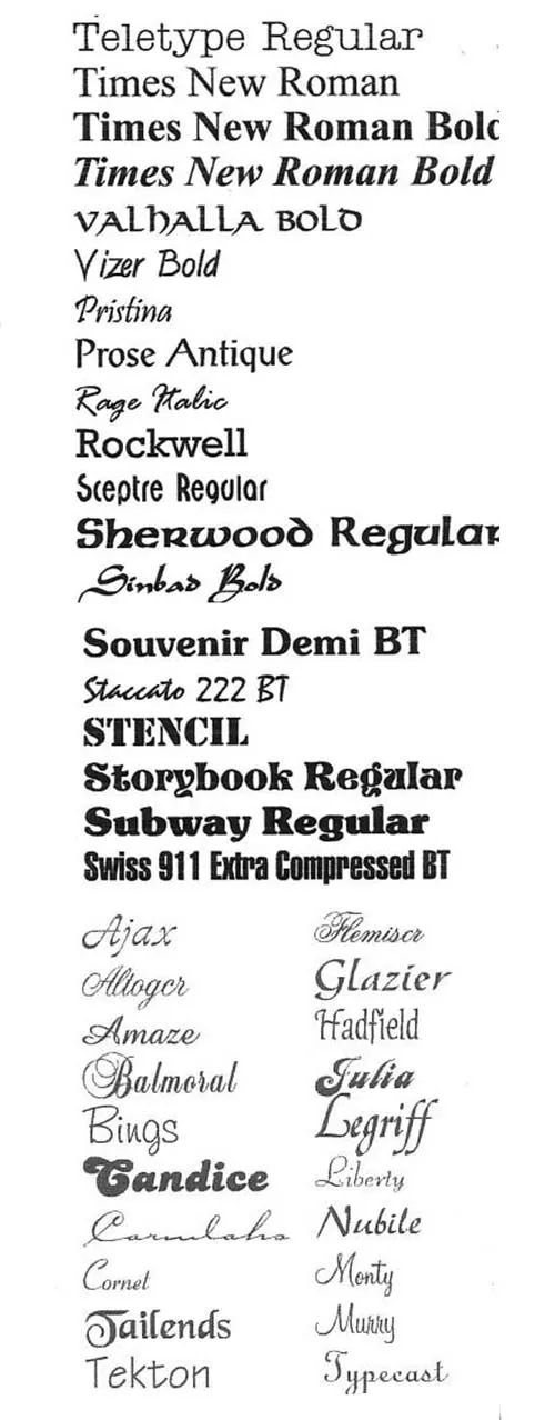 More Lettering Styles