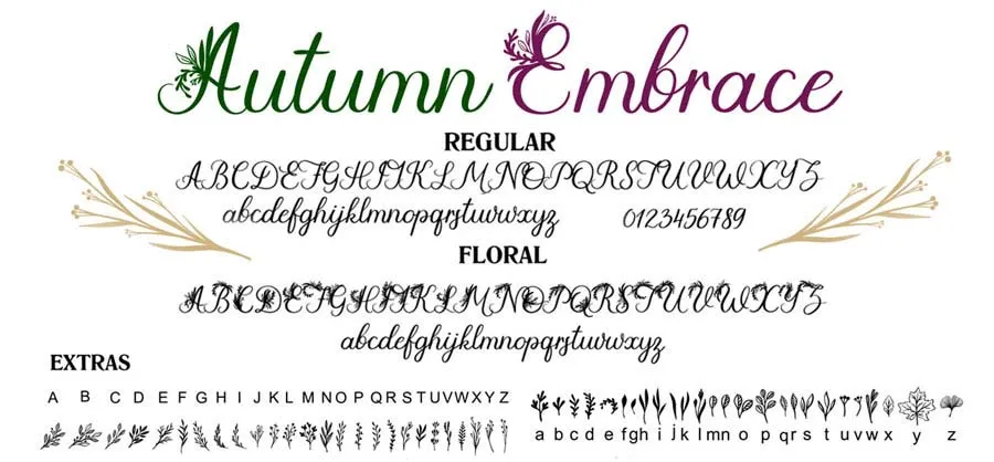 Autumn Embrace Font