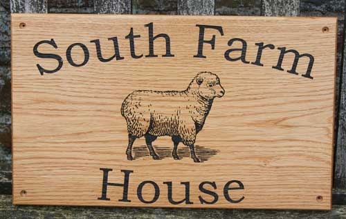 Oak Sign 500mm x 300mm 