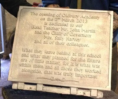 Cast Bronze Plaque ready for background paint. Cast Bronze Plaque ready for background paint.