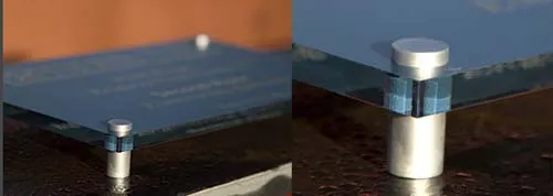 These are supplied with your sign. Stand-Away Fittings