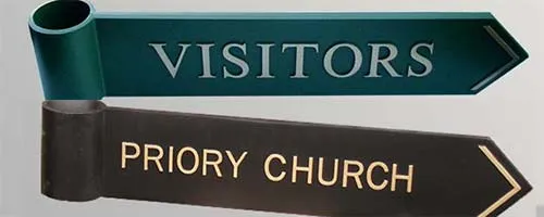 These are made from cast aluminium Fingers With Raised Letters