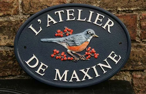 Modern Hand Painted Cast Sign Cast House Sign