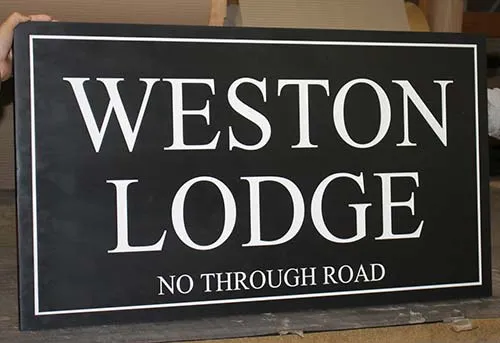 Large slate signs are ideal for farms and estates. Large Slate Sign