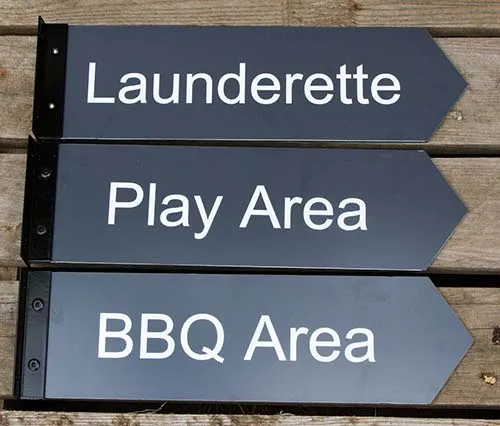 Directional arrows can be made in severral different materials. T-Cannel Directional Arrow Signs
