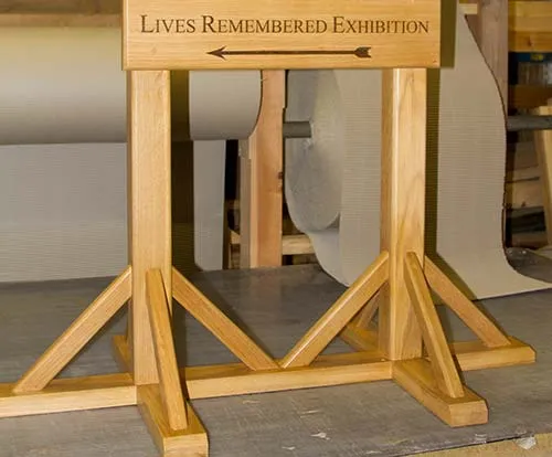 Larger signs can also be free standing. Free Standing Large Sign