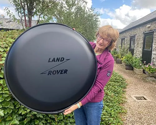 Debbie is a seamstress and in charge of our wheel cover manufacture. Debbie Stevens