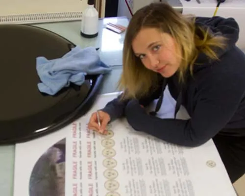 Anna is a vinyl applicator Anna Skinner