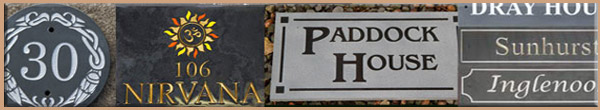 Slate House Signs