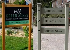 Entrance signs to suit all situations and budgets