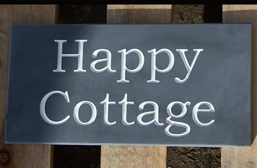 Simple slate house signs in a variety of sizes. Simple Slate House Signs.