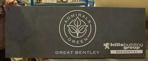 Slate can be cut to almost any size and is available in various thicknesses. Large Slate Signage