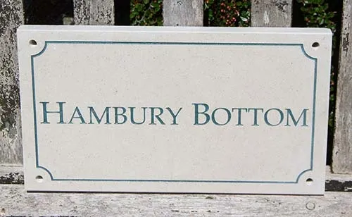 Purbeck Stone - quarried in UK Purbeck Stone House Sign