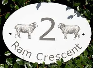 Very attractive house sign which is first painted and then laser etched. Painted and Laser Etched House Name Sign