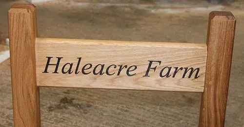 Natural Oak Entrance Sign