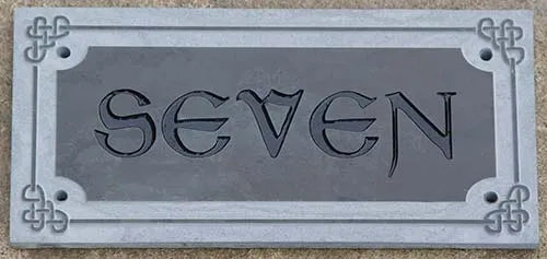 Celtic style house sign Celtic Slate House Sign