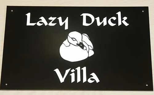 Ideal to be seen well at night Reflective House Sign