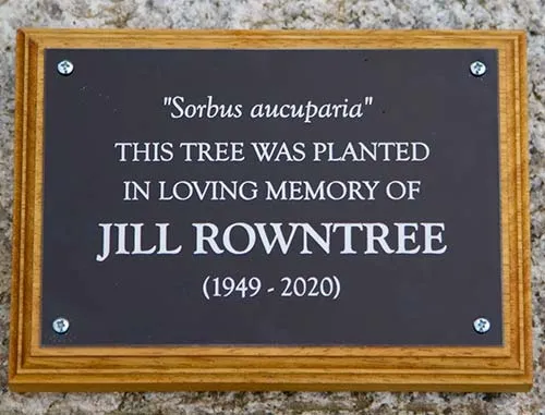 Black anodised aluminium plaque with a backing board. Black Aluminium Plaque