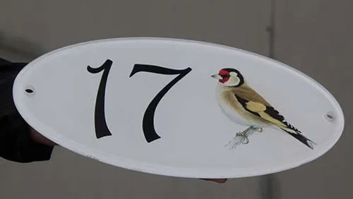 Full colour image on reverse of clear acrylic sign Full Colour Printed Image