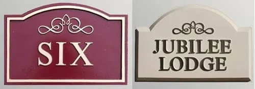 These are long lasting and maintenance free. House Signs with Raised Letters
