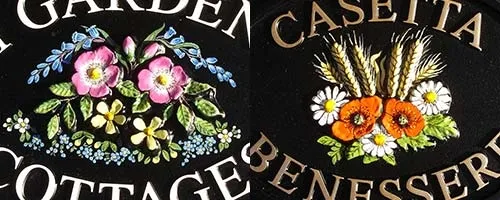 Extra flowers can be painted around main motif. Flower Motifs