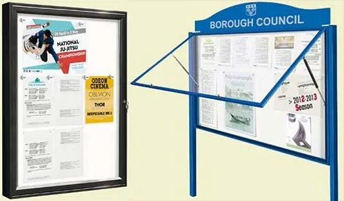These are ideal for public buildings and corporate offices. 58mm profile Poster Cases / Notice Boards