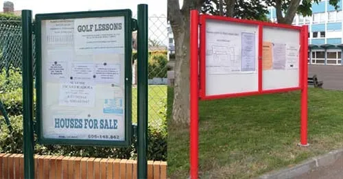 These are the strongest of our notice boards with a 75mm profile. 75mm Profile Notice Board