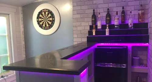 We can make to any size and engrave the tops. Slate Bar Tops